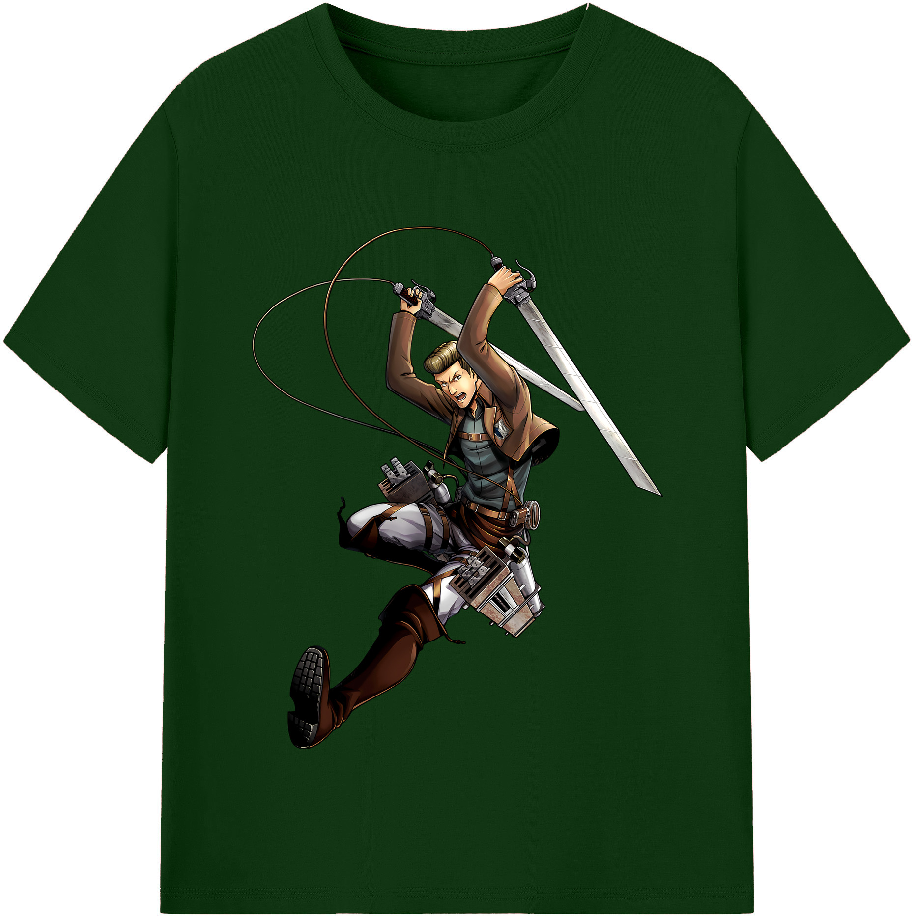 （画像用） 進撃の巨人 Attack on Titan 綿100％半袖Tシャツ（フロントプリント）